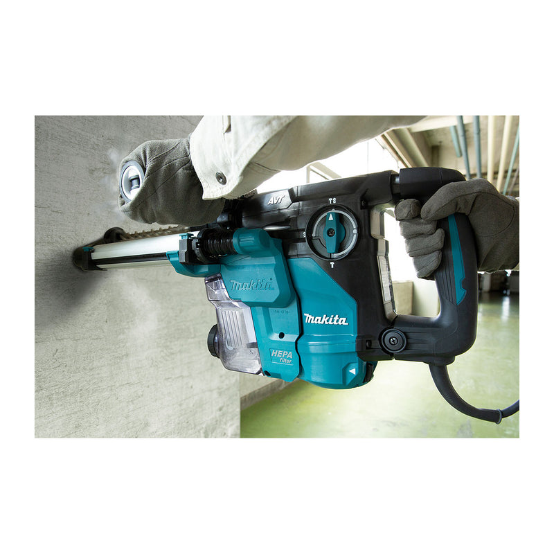 Máy khoan bê tông 3 chức năng Makita HR3011FCWJ công suất 1010W, đuôi gài SDS-Plus, công nghệ chống rung AVT