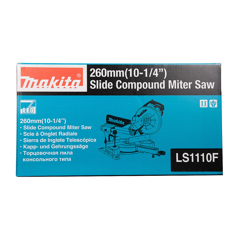 Máy cưa đa góc trượt Makita LS1110F đường kính lưỡi 255 - 260mm, công suất 1450W