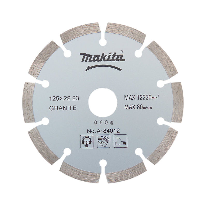 Lưỡi cắt kim cương đã phân đoạn dành cho đá hoa cương MAKITA (cốt 22.23mm)(cho máy mài 125mm, máy cắt 125mm)(cấp 2 sao)
