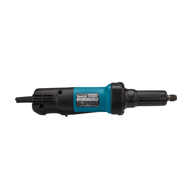 Máy mài khuôn Makita GD0600, công suất 400W chấu bóp 6mm, loại nòng dài, công tắc bóp