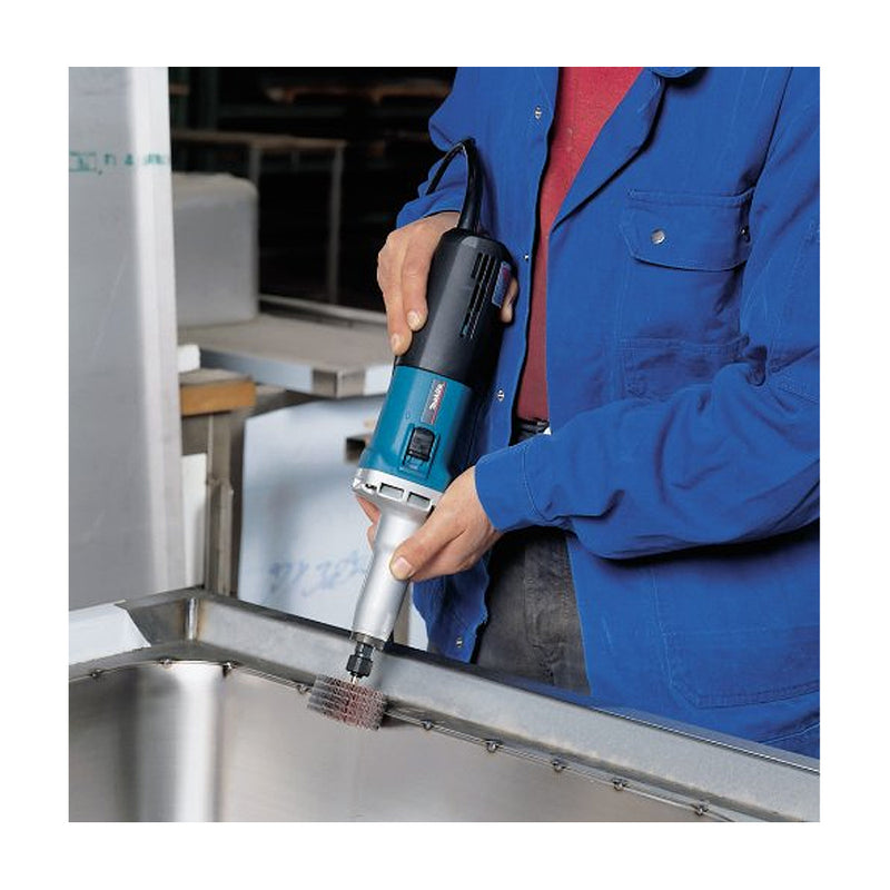 Máy mài khuôn Makita GD0800C công suất 750W, chấu bóp 8mm loại nòng dài, công tắc trượt