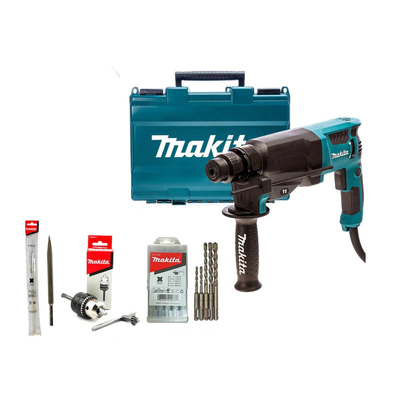 Máy khoan bê tông 3 chức năng Makita HR2630 công suất 800W đuôi gài SDS-Plus