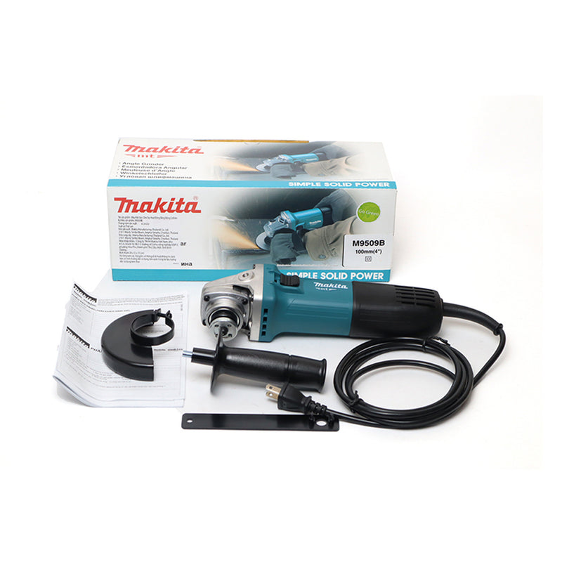 Máy mài góc Makita M9509B (MT967) công suất 850W, đường kính lưỡi 100mm công tắc trượt
