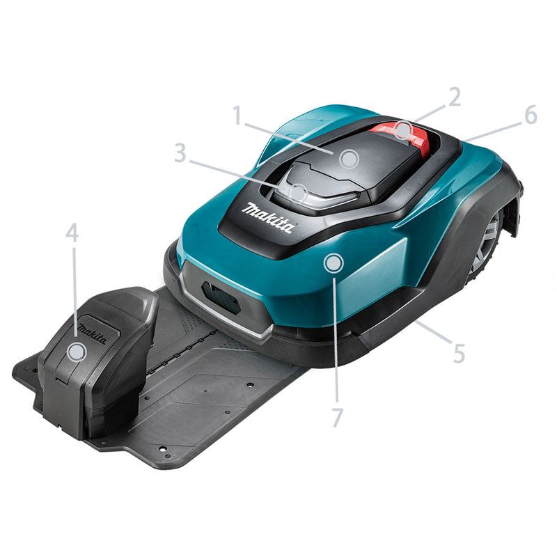 Trạm sạc cho robot cắt cỏ Makita RST001 mã số 1830S4-1