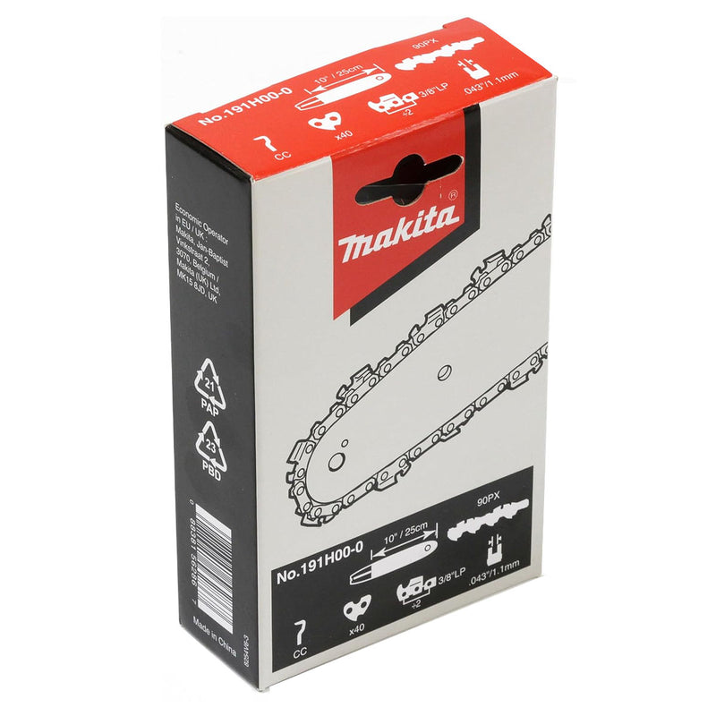 Dây xích Makita 191H00-0 chiều dài 250mm, độ dày 1.1mm, bước xích 3/8"LP, 40 mắc xích