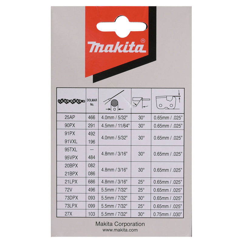 Dây xích Makita 191H10-7 chiều dài 300mm, độ dày 1.3mm, bước xích 3/8"LP, 46 mắc xích