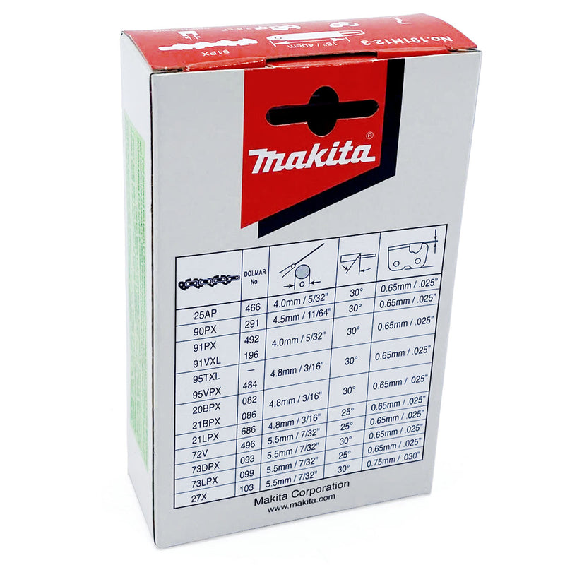 Dây xích Makita 191H12-3 chiều dài 400mm, độ dày 1.3mm, bước xích 3/8"LP, 56 mắc xích