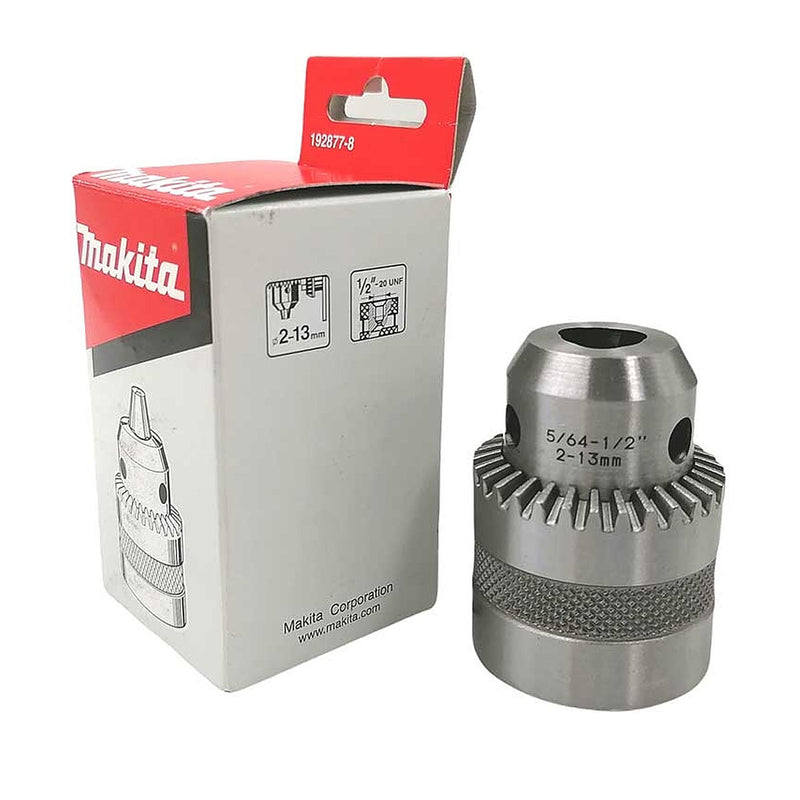 Đẩu khoan 2.0 - 13mm Makita 192877-8 ren 1/2 - 20 UNF dùng cho máy DS4011