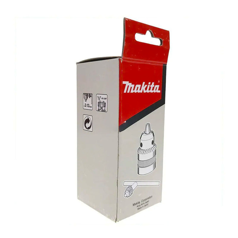 Đẩu khoan 2.0 - 13mm kèm khóa Makita 193067-6 ren 1/2 - 20 UNF dùng cho máy DP4010, HP2050, HP2050F, HP2051, HP2051F