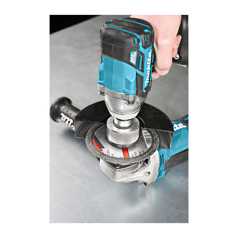Đầu tuýp tháo ốc Makita 194305-9 cốt 1/2 inch, đường kính 35mm dùng cho máy mài góc 180mm, 230mm