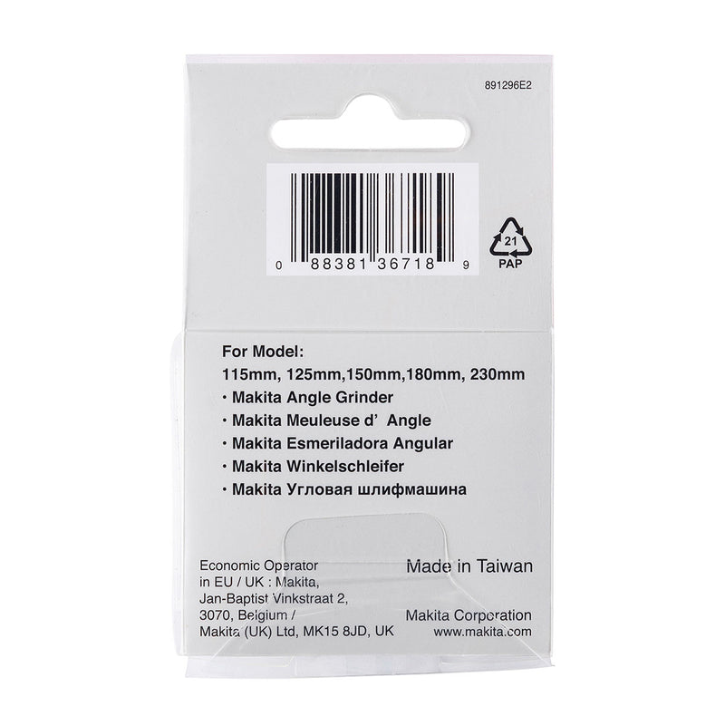 Đai ốc hãm dòng Ezynut Makita 195354-9 ren M14 x 2 (DIN) dùng cho các máy mài góc 125mm, 150mm, 180mm, 230mm lỗ cốt 22.23mm