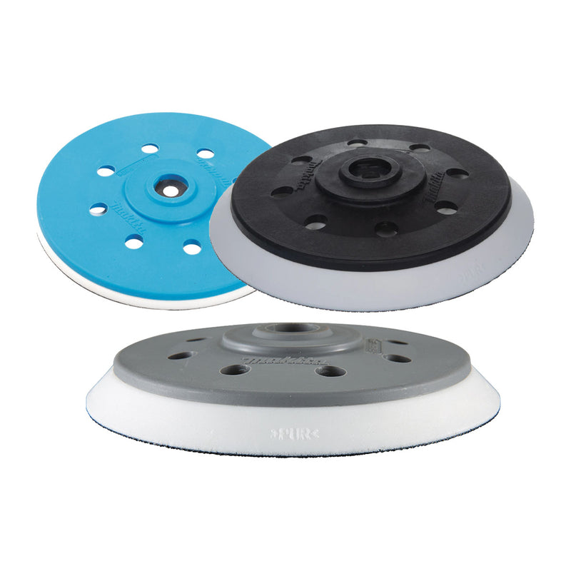 Đế chà nhám, đánh bóng Makita đường kính 150mm, loại gai xù dán nhám nhanh