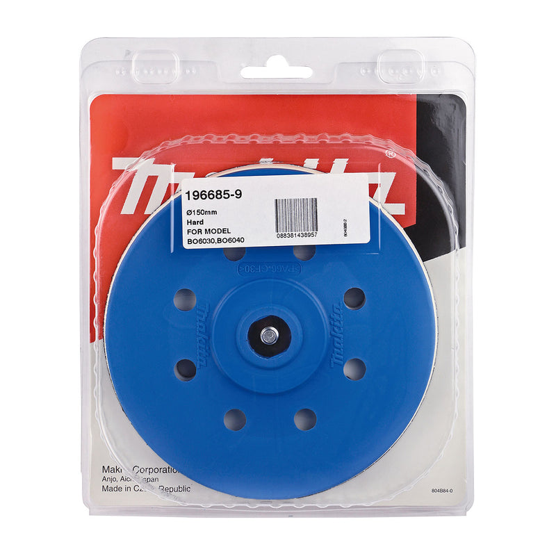 Đế chà nhám, đánh bóng Makita đường kính 150mm, loại gai xù dán nhám nhanh