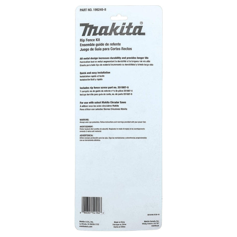 Thước dẫn hướng cắt thẳng Makita 199249-8 dùng cho các máy cưa đĩa RS001G, RS002G