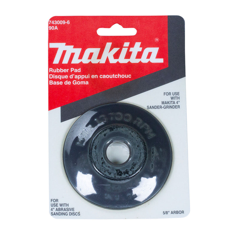 Đế cao su Makita 743009-6 kích thước 76mm, ren M10 x 1.5mm dùng cho các máy mài góc 100mm