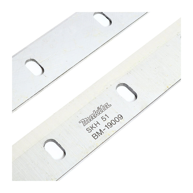 Hộp 2 lưỡi bào gỗ Makita chất liệu thép HSS, kích thước từ 306mm-400mm ( Cấp 3 sao )