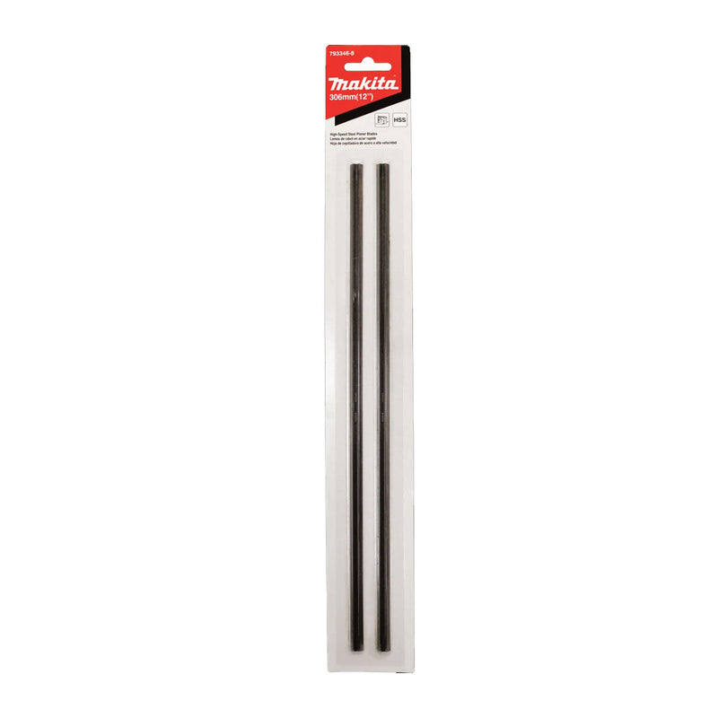 Hộp 2 lưỡi bào thép, kim loại Makita chất liệu thép HSS, kích thước từ 155mm-306mm ( Cấp 3 sao )