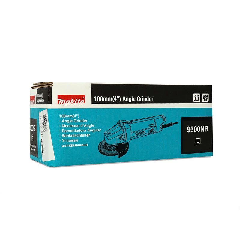 Máy mài góc Makita 9500NB công suất 570W đường kính lưỡi 100mm, công tắc đuôi