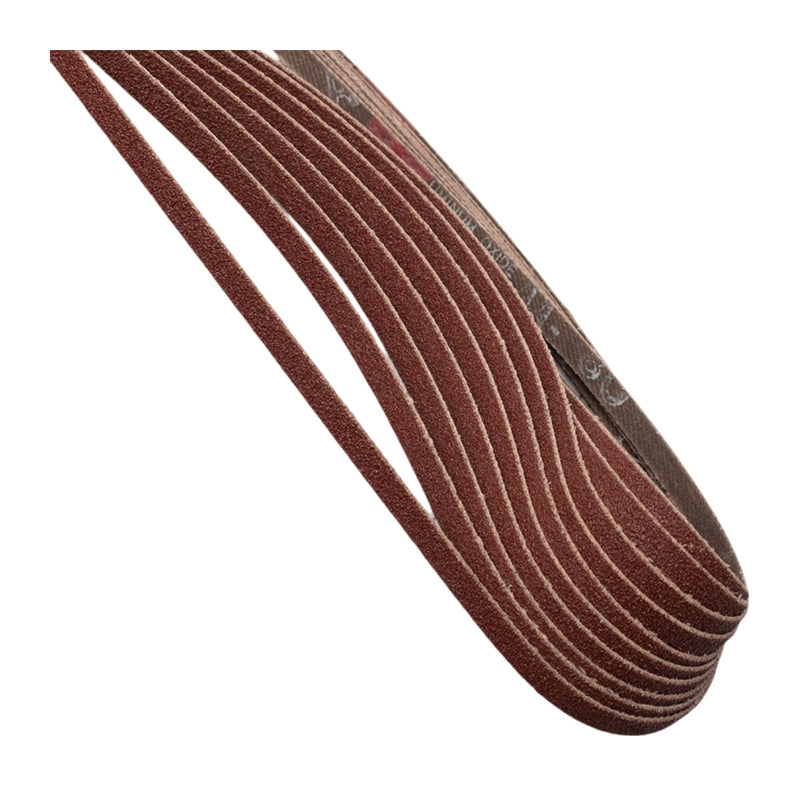 Hộp 10 giấy nhám băng kích thước 6x533mm Makita cho gỗ, sơn, kim loại tương thích với máy Makita 9032, DBS180 ( Cấp 3 sao )