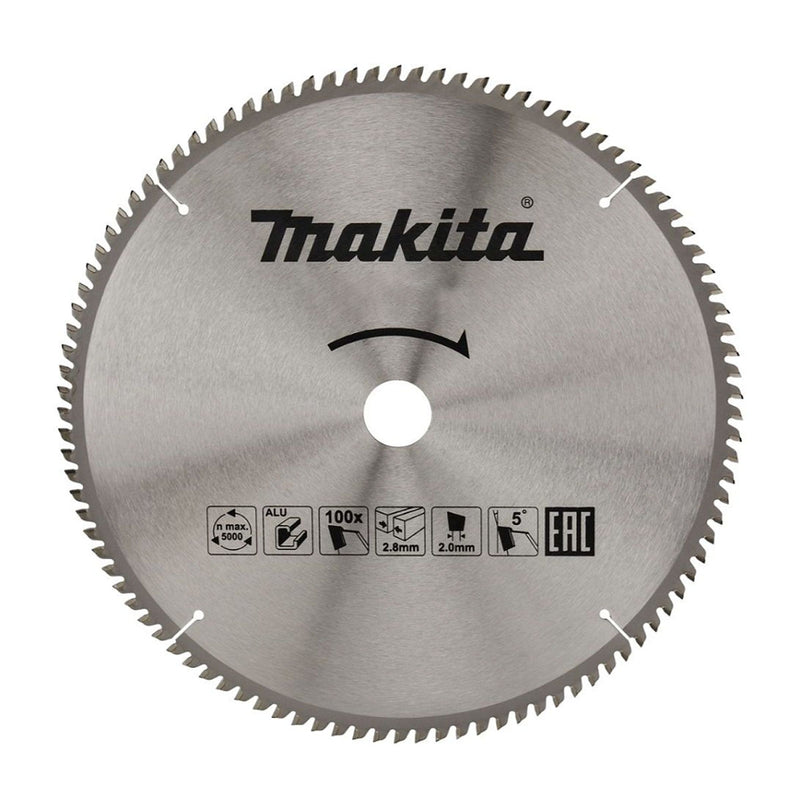 Lưỡi cưa nhôm TCT Makita A-82585 đường kính 380mm, 100 răng kiểu ATB, lỗ cốt 25,4mm dùng cho máy cưa đa góc ( Cấp 3 sao )
