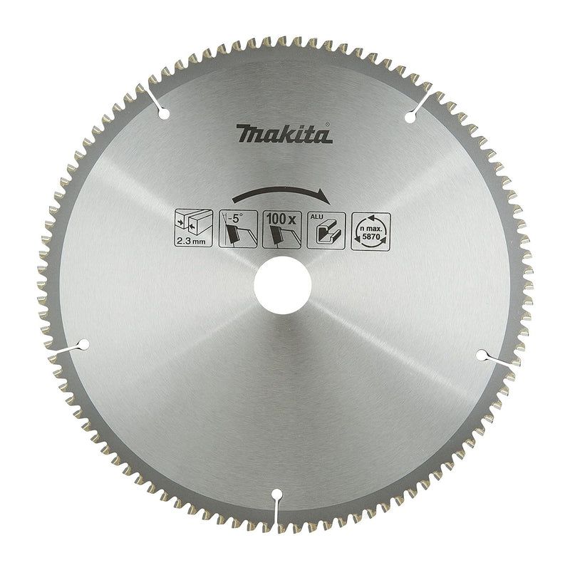 Lưỡi cưa nhôm TCT Makita đường kính 405mm, số răng từ 100-120 kiểu ATB, lỗ cốt 25.4mm dùng cho máy cưa đa góc ( Cấp 3 sao )