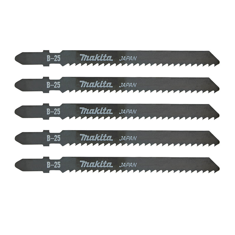 Hộp 5 lưỡi cưa lọng HSS Makita A-85765 cưa đa vật liệu, số răng 9 TPI chiều dài 100mm, đuôi gài kiểu B ( Cấp 3 sao )
