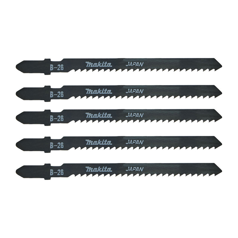 Hộp 5 lưỡi cưa lọng HSS Makita A-85771 cưa đa vật liệu, số răng 9 TPI chiều dài 100mm, đuôi gài kiểu B ( Cấp 3 sao )