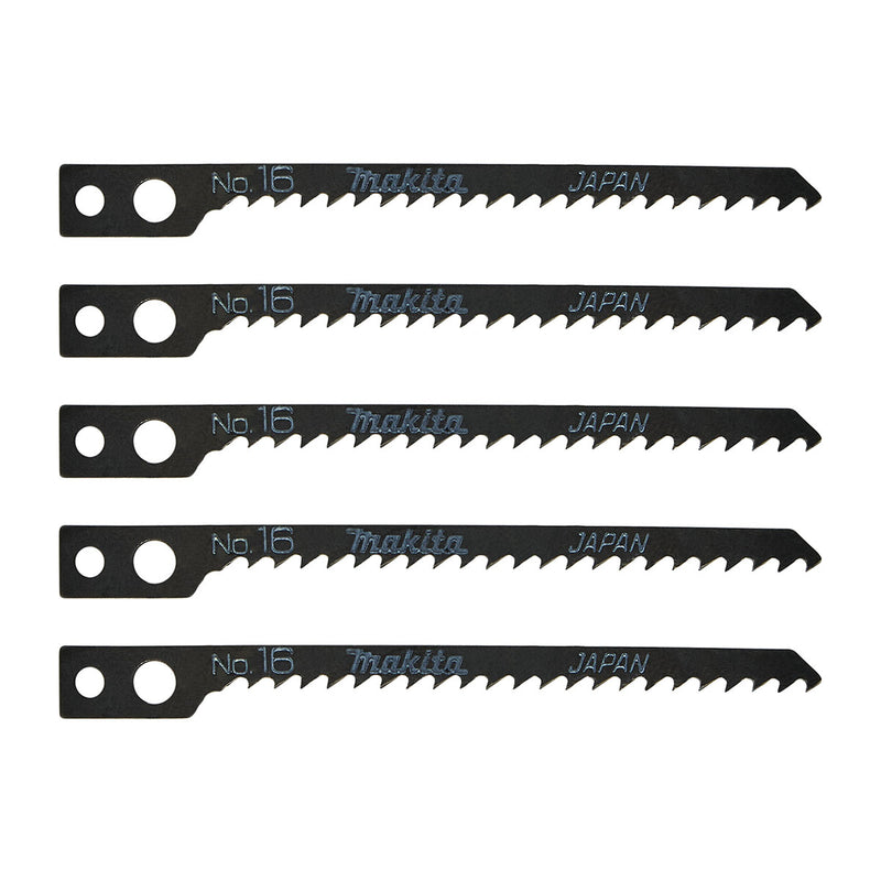 Hộp 5 lưỡi cưa lọng HCS Makita A-85830 dùng cho gỗ, nhựa số răng 9 TPI, chiều dài 82mm đuôi gài kiểu M ( Cấp 3 sao )