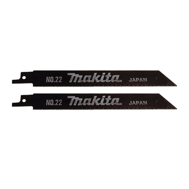 Hộp 2 lưỡi cưa kiếm HSS Makita B-00810 dùng cho kim loại, số răng 18 TPI, chiều dài 165mm ( Cấp 3 sao )