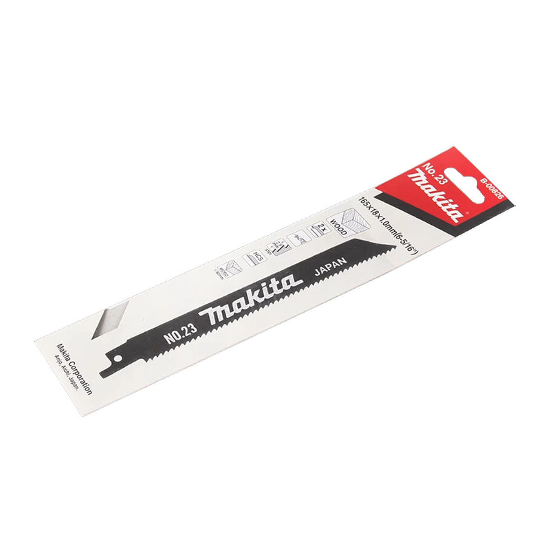 Vĩ 2 lưỡi cưa kiếm HCS Makita B-00826 dùng cho gỗ, số răng 9 TPI chiều dài 165mm ( Cấp 3 sao )