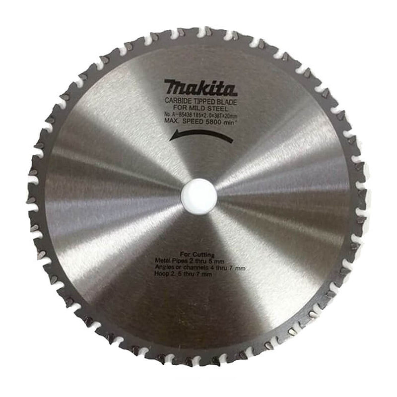 Lưỡi cưa kim loại TCT Makita đường kính 185mm, số răng từ 36-56 kiểu ATB, MTCG và SMTCG, lỗ cốt 20mm dùng cho máy cưa đĩa ( Cấp 3 sao )