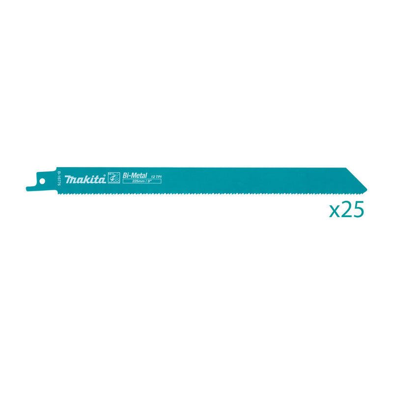 Hộp 25 lưỡi cưa kiếm B-Metal B-16776-25 dùng cho kim loại, số răng 14 TPI, chiều dài 225mm ( Cấp 3 sao )