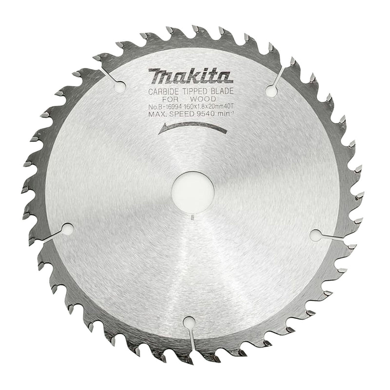 Lưỡi cưa gỗ TCT Makita dòng sản phẩm kinh tế, đường kính 160mm, số răng từ 24-60 kiểu ATAF và ATB lỗ cốt 20mm, dùng cho máy cưa đĩa ( Cấp 3 sao )