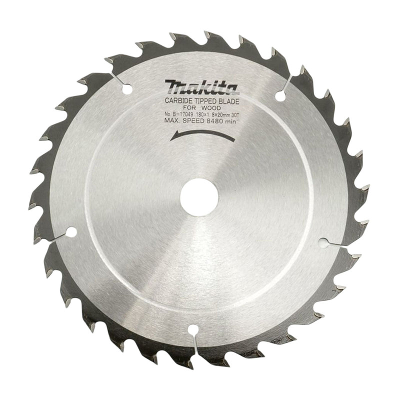Lưỡi cưa gỗ TCT Makita dòng sản phẩm kinh tế, đường kính 180mm, số răng từ 24-60 kiểu ATAF và ATB, lỗ cốt 20mm, dùng cho máy cưa đĩa ( Cấp 3 sao )