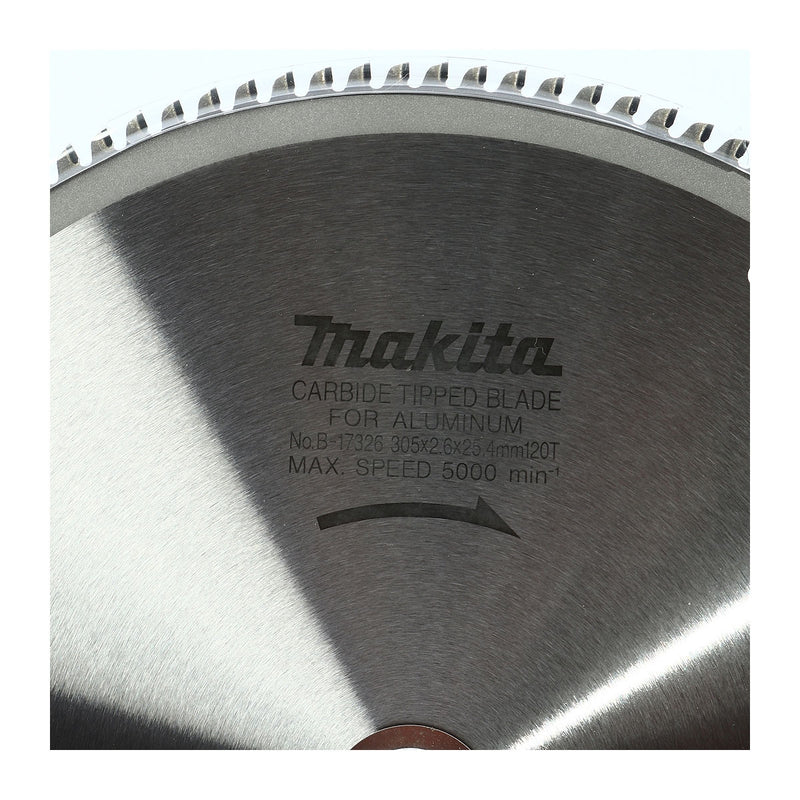Lưỡi cưa nhôm TCT Makita đường kính 305mm, số răng từ 100-120 kiểu ATB, lỗ cốt 25.4mm dùng cho máy cưa bàn ( Cấp 3 sao )