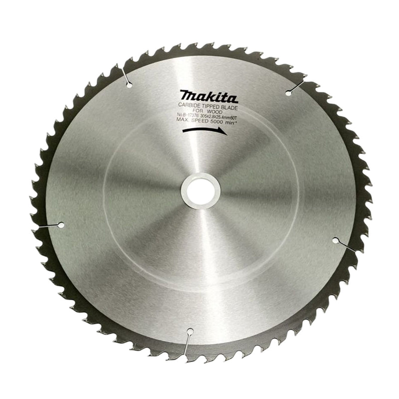 Lưỡi cưa gỗ TCT Makita dòng sản phẩm kinh tế, đường kính 305mm, số răng từ 30-80 kiểu ATB và ATAF, lỗ cốt 25.4mm dùng cho máy cưa bàn ( Cấp 3 sao )