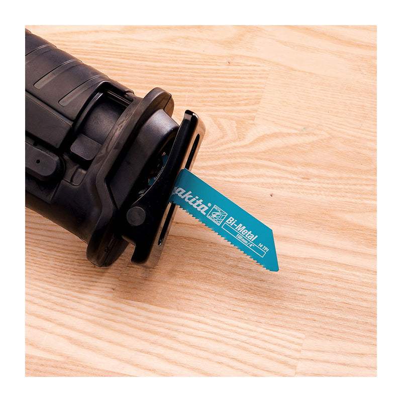 Hộp 5 lưỡi cưa kiếm Bi-Metal Makita B-20410 dùng cho kim loại, số răng 14 TPI chiều dài 100mm ( Cấp 3 sao )