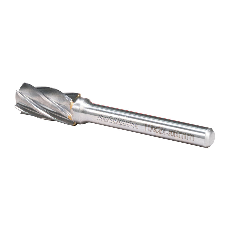 Mũi mài hợp kim Makita hình trụ phẳng (SA), đường kính mũi 10mm đuôi trơn 6mm ( Cấp 3 sao )