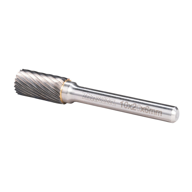 Mũi mài hợp kim Makita hình trụ phẳng (SA), đường kính mũi 10mm đuôi trơn 6mm ( Cấp 3 sao )