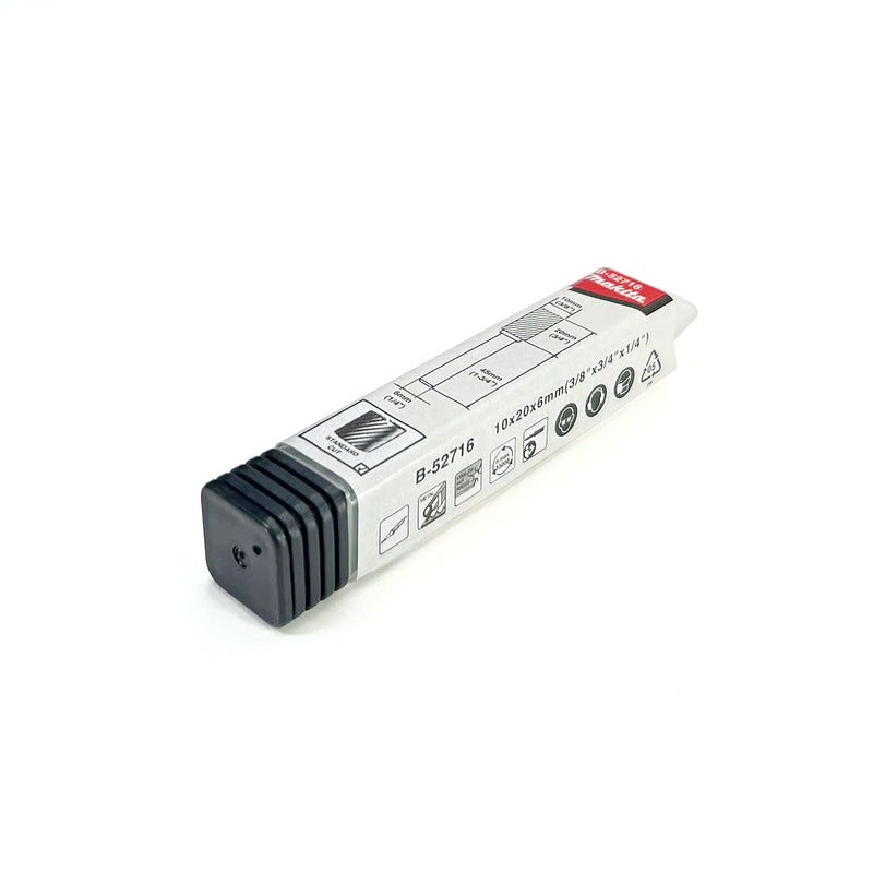 Mũi mài hợp kim Makita hình trụ phẳng (SA), đường kính mũi 10mm đuôi trơn 6mm ( Cấp 3 sao )
