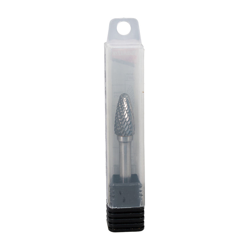 Mũi mài hợp kim Makita hình chóp bầu (SF), đường kính mũi 10mm, đuôi trơn 6mm ( Cấp 3 sao )