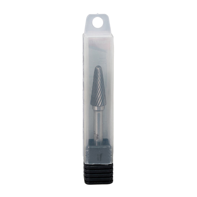 Mũi mài hợp kim Makita hình chóp phẳng (SL), đường kính mũi 10mm, đuôi trơn 6mm ( Cấp 3 sao )