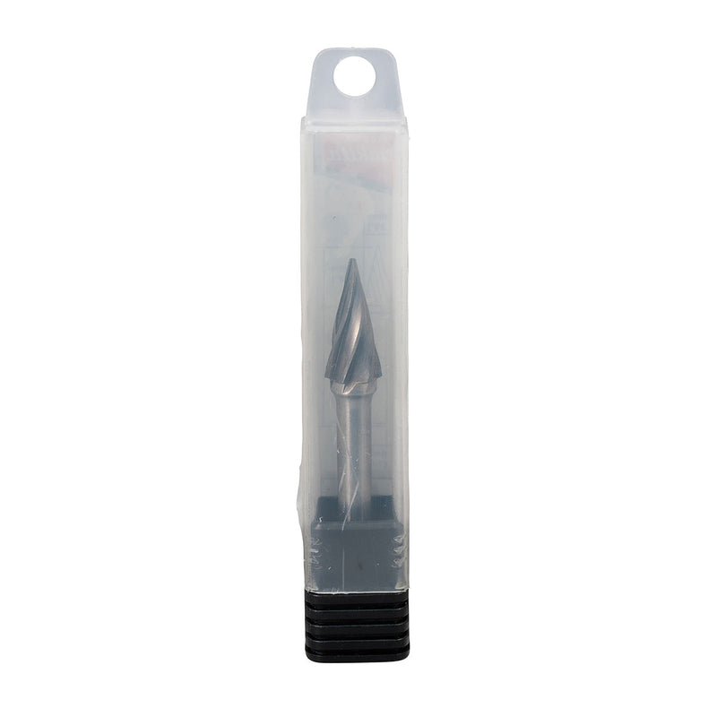 Mũi mài hợp kim Makita hình chóp nhọn (SM), đường kính mũi 10mm, đuôi trơn 6mm ( Cấp 3 sao )
