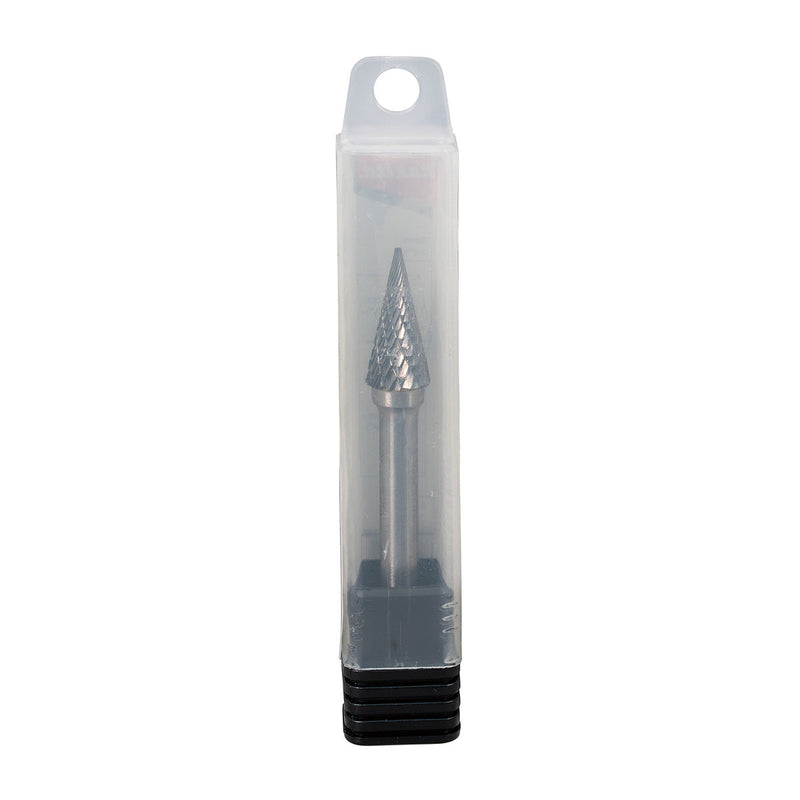 Mũi mài hợp kim Makita hình chóp nhọn (SM), đường kính mũi 10mm, đuôi trơn 6mm ( Cấp 3 sao )
