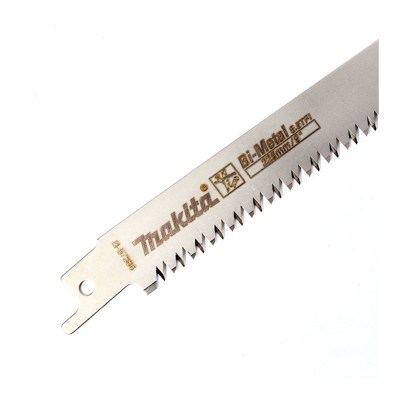 Lưỡi cưa kiếm răng Nhật Bản Bi-Metal Makita B-57386 dùng cho gỗ xanh số răng 8.5 TPI, chiều dài 225mm ( Cấp 3 sao )