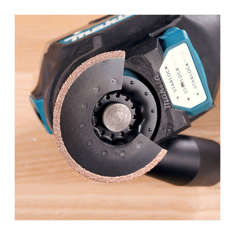 Lưỡi cắt rung Makita dùng cắt gạch tường, mạch hồ bề rộng lưỡi từ 70mm-85mm, chuẩn Starlock ( Cấp 3 sao )
