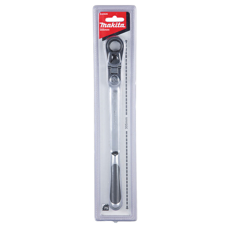 Cần siết tuýp xuyên tâm tự động, đầu lắc léo có khóa Makita B-65626 chiều dài 305mm