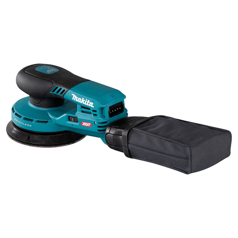 Máy chà nhám quỹ đạo tròn 5mm Makita BO001CG dùng Pin 40Vmax XGT thông qua ổ cắm rời, đế chà nhám 125mm