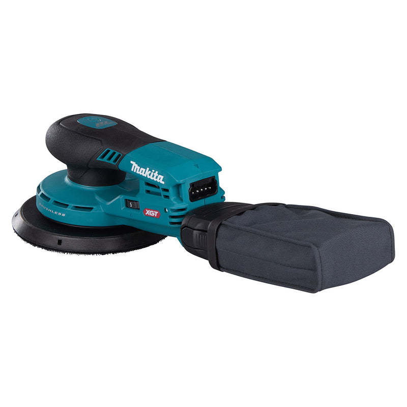 Máy chà nhám quỹ đạo tròn 5mm Makita BO002CG dùng Pin 40Vmax XGT thông qua ổ cắm rời, đế chà nhám 150mm