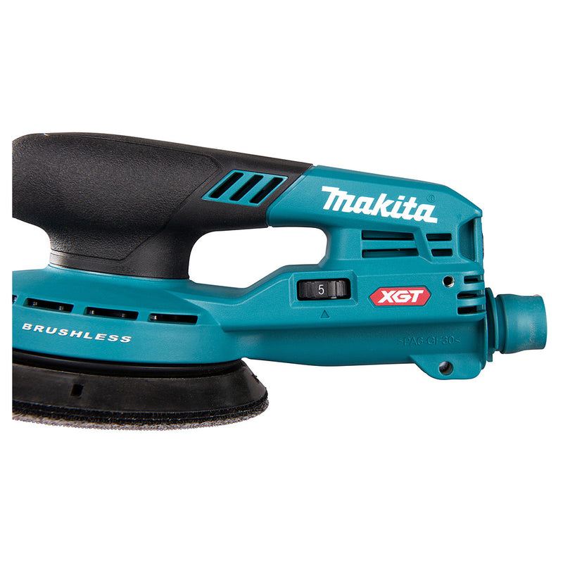 Máy chà nhám quỹ đạo tròn 3mm Makita BO003CG dùng Pin 40Vmax XGT thông qua ổ cắm rời, đế chà nhám 125mm
